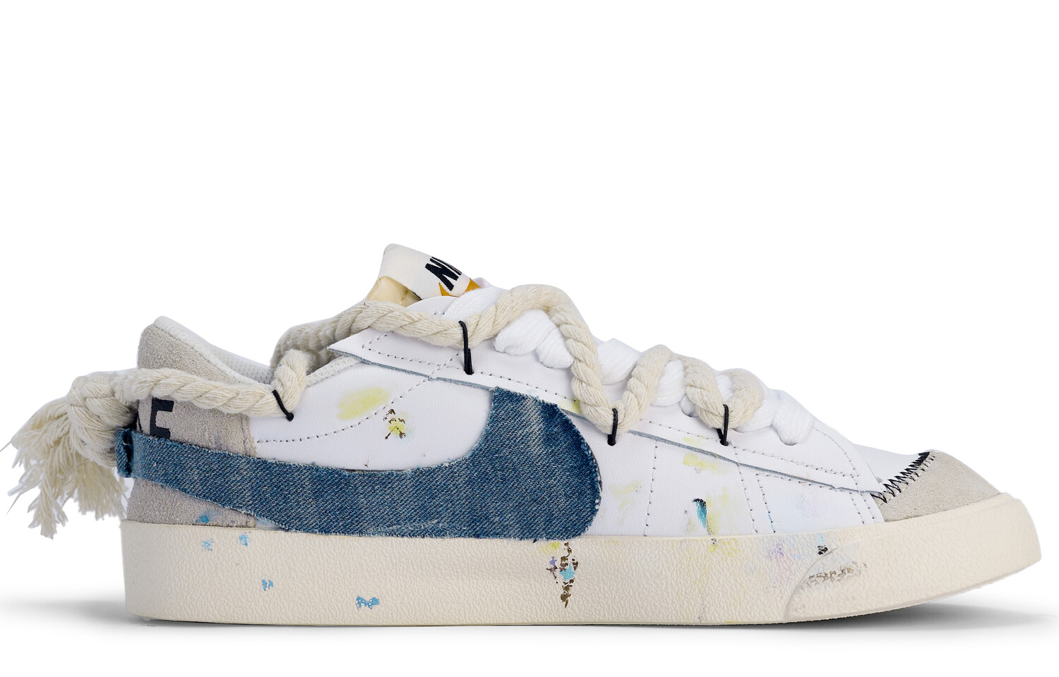 

Кроссовки Blazer Skateboard Shoes Men Low-Top White/Blue Nike