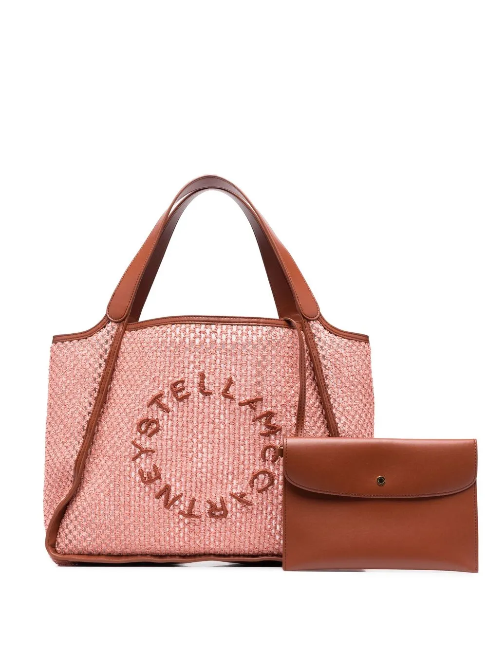

Плетеная сумка-тоут STELLA MCCARTNEY, розовый