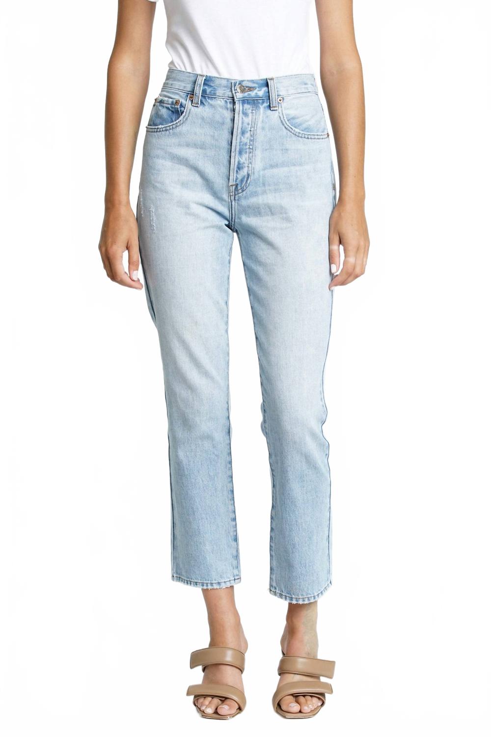 

Женские джинсы Keaton High Rise Slim Straight в цвете Morning Sky PISTOLA, Morning Sky