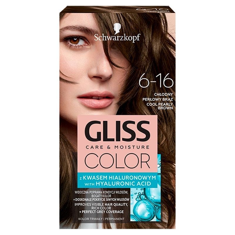 

Schwarzkopf Gliss Color 6-16 Chłodny Perłowy Brąz краска для волос, 1 шт.