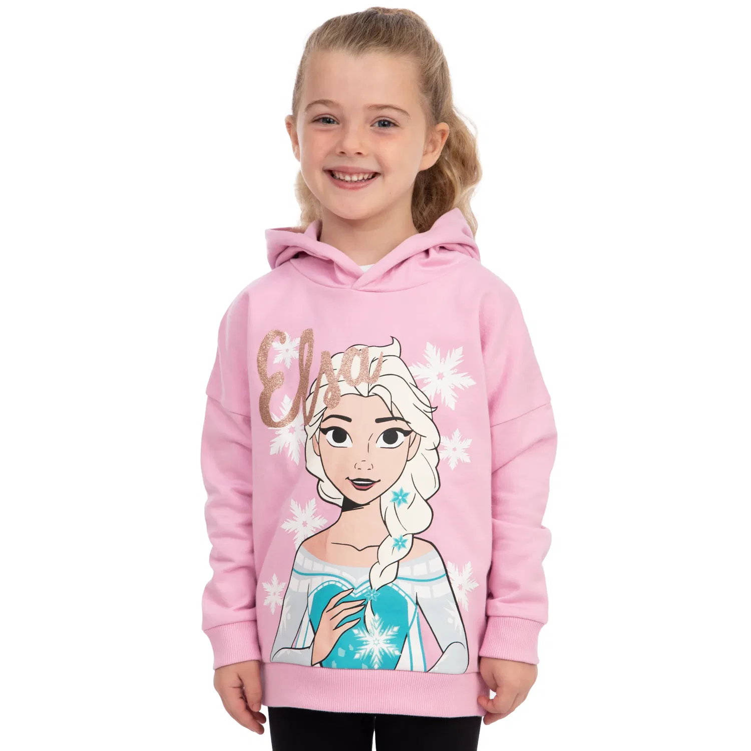 Худи с принтом Эльзы Disney Frozen, розовый — фото 2