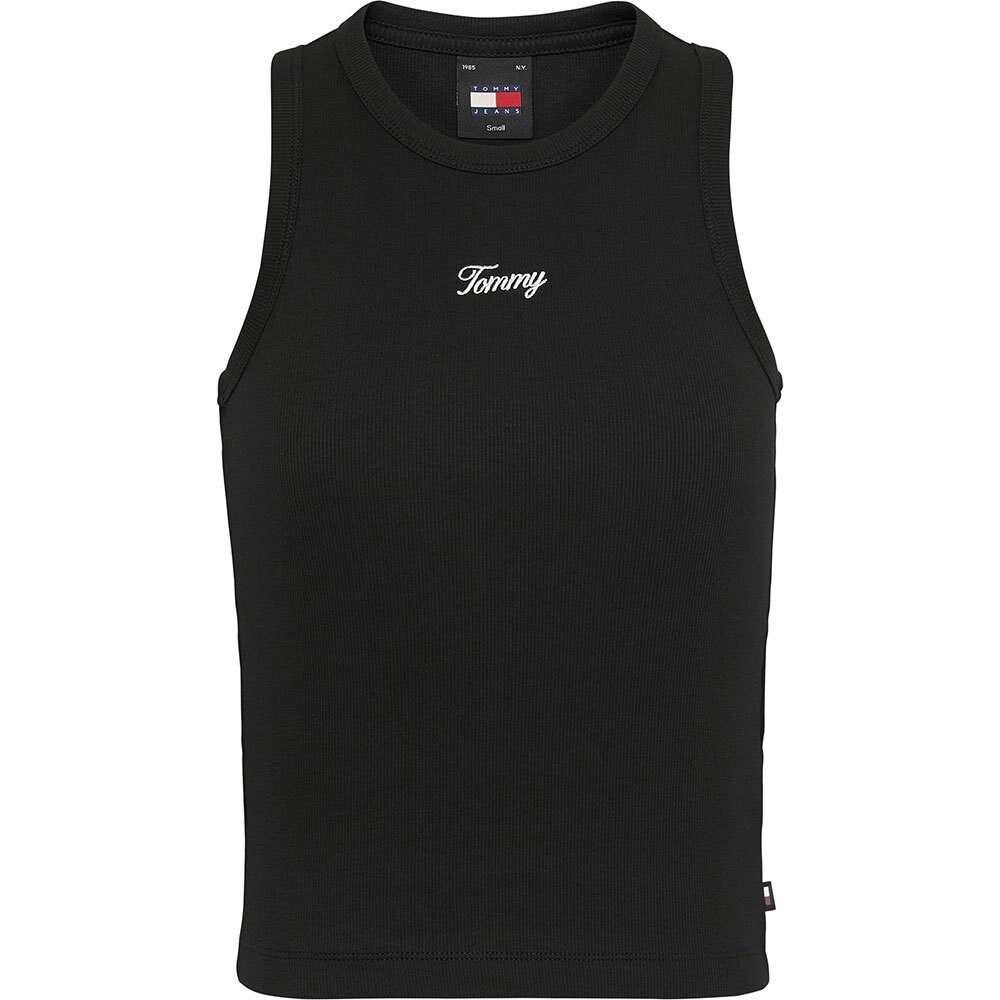 

Футболка Tommy Jeans Slim Script Tank Ext, черный
