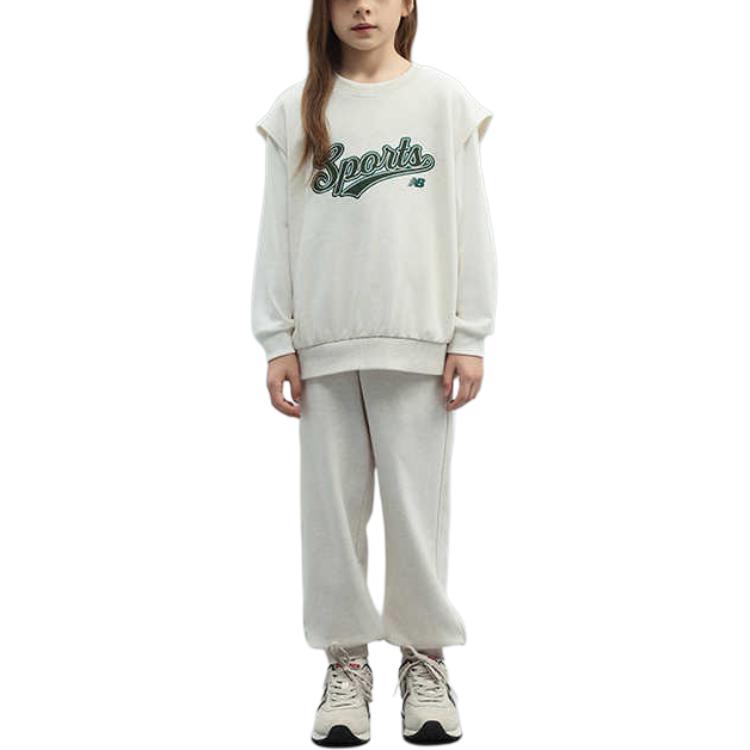New Balance Повседневная спортивная одежда NB Oatmeal White для детей 3-7 лет — фото 3