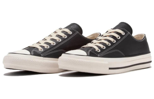 Кроссовки chuck taylor leather ox 'black' Converse, черный — фото 3
