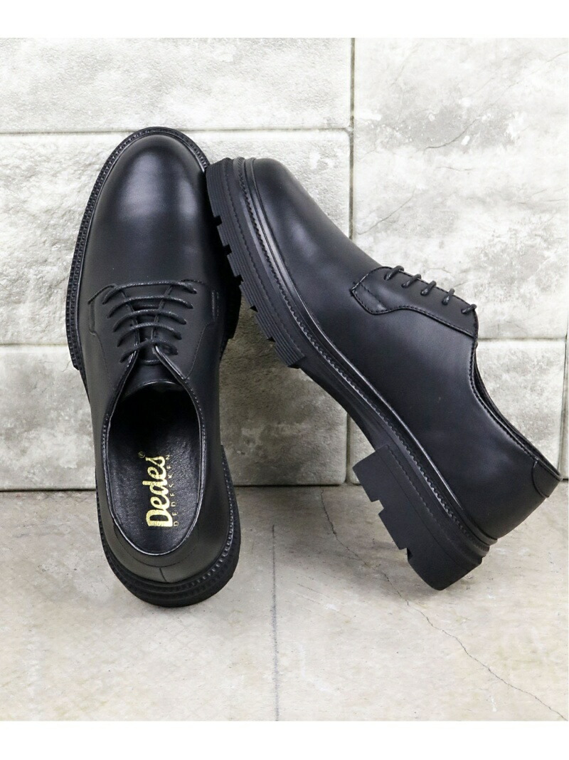 Туфли Толстая подошва, гладкий носок 5294 Dedes, black