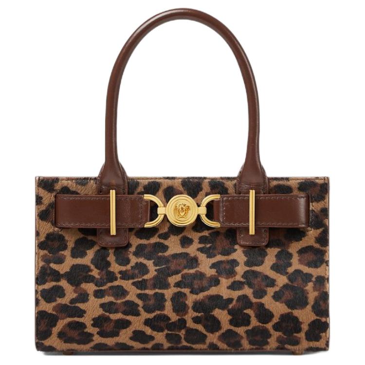 

Versace Женская сумка на одно плечо Medusa '95 из телячьей кожи с леопардовым принтом