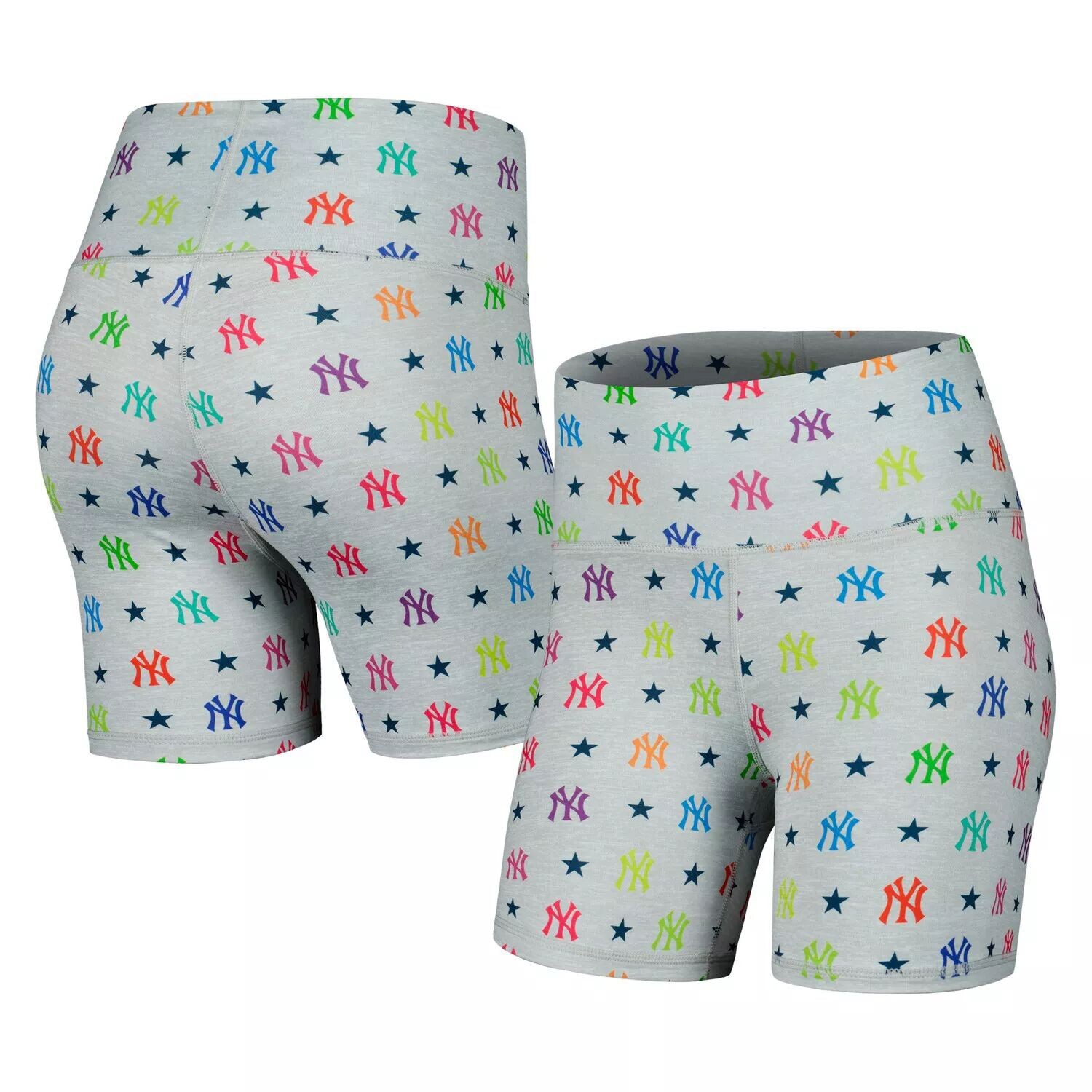 

Женские серые шорты New York Yankees TLC Rainbow