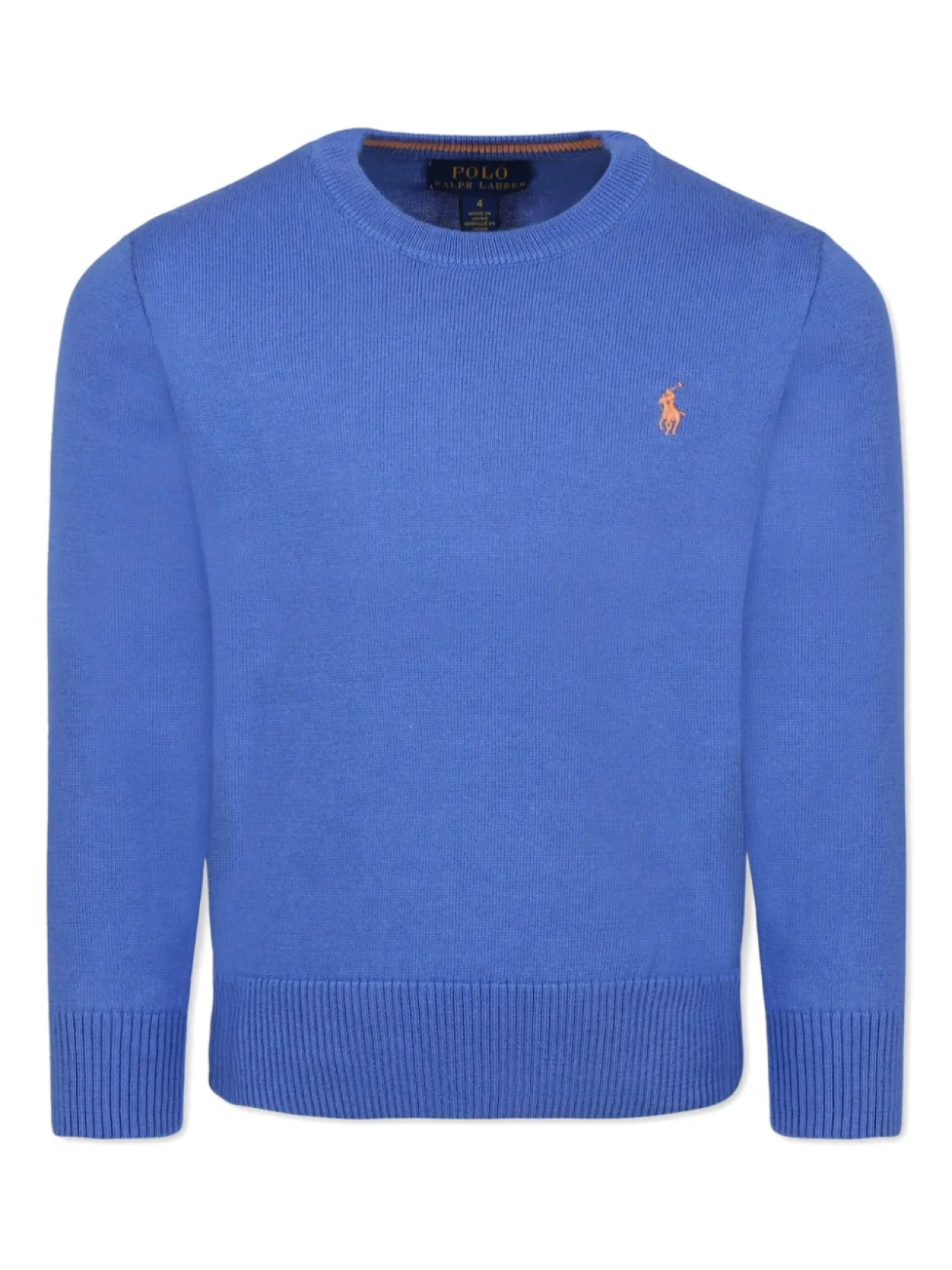 

POLO RALPH LAUREN KIDS хлопковый свитер, синий