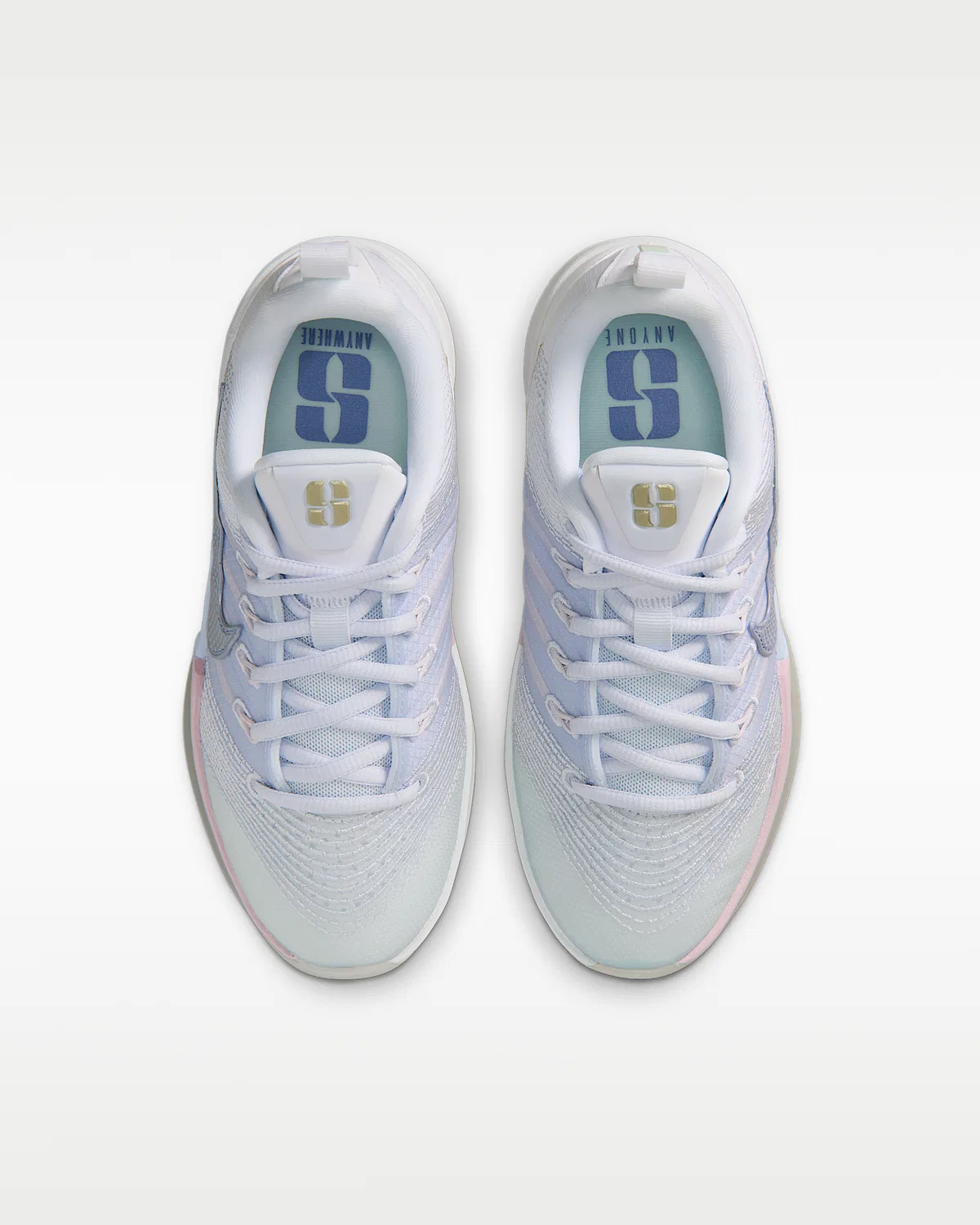 Детские баскетбольные кроссовки Sabrina 3 "Infinite", White/Football Grey/Bleached Lilac/Dusty Purple — фото 4