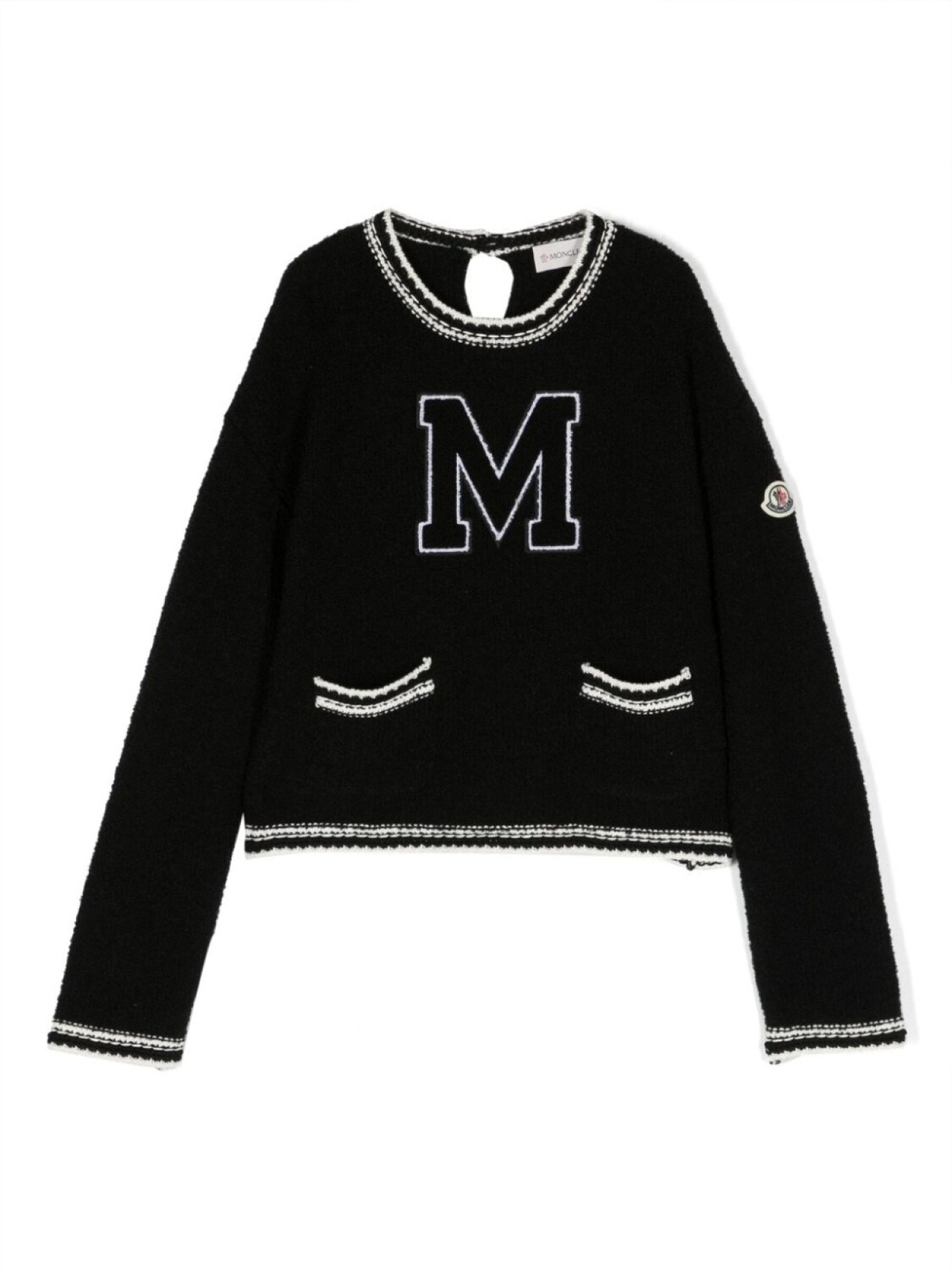 

Moncler Enfant джемпер с нашивкой-логотипом, черный