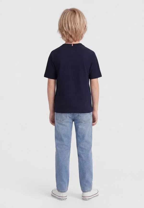 Забавная футболка с принтом в виде флага Tommy Hilfiger, Dark Night Navy — фото 2
