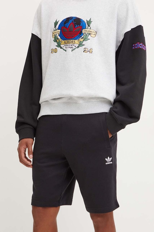 

Хлопковые шорты Essential Adidas Originals, черный