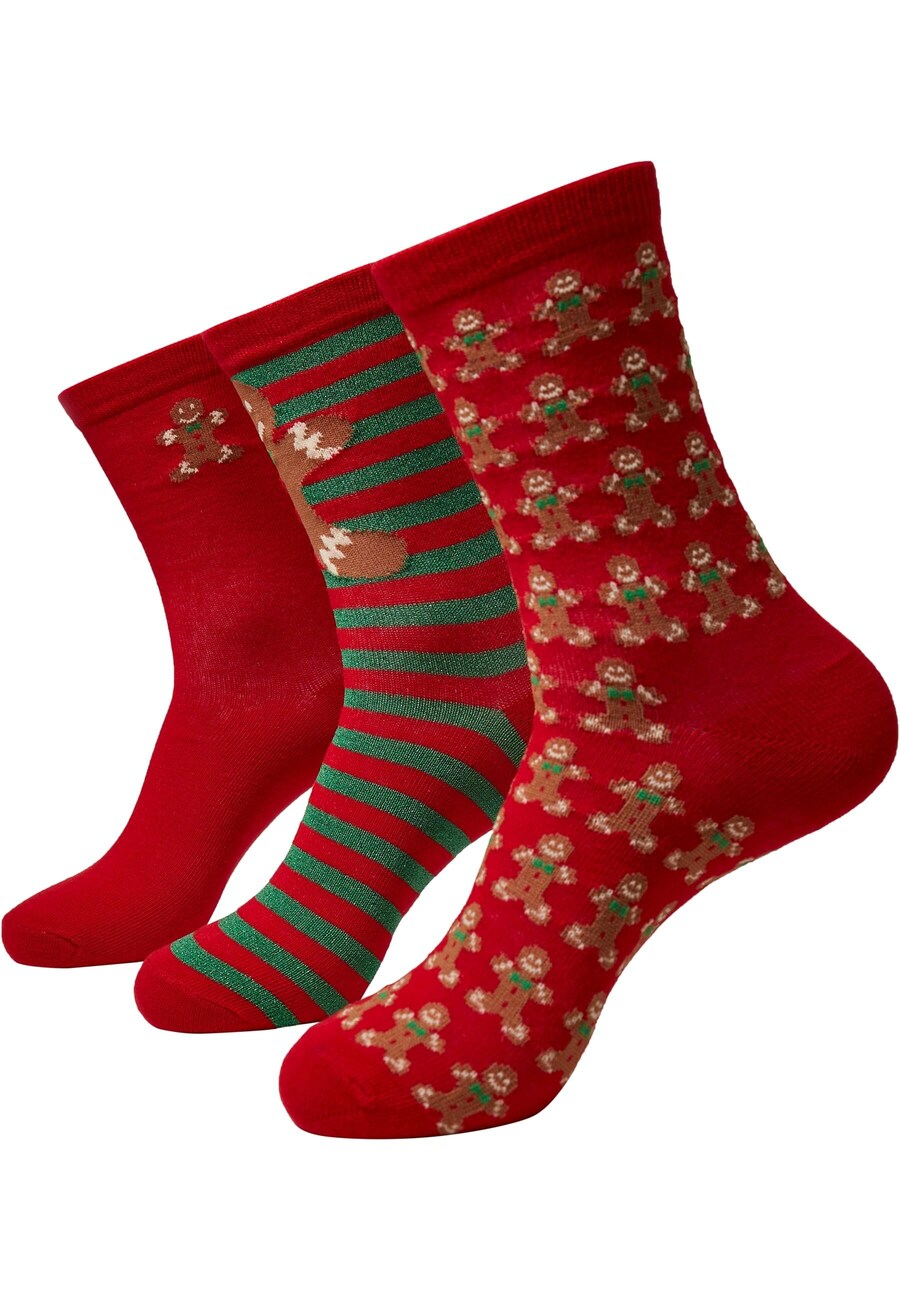 

Носки Urban Classics Christmas Gingerbread, цвет Carmine red
