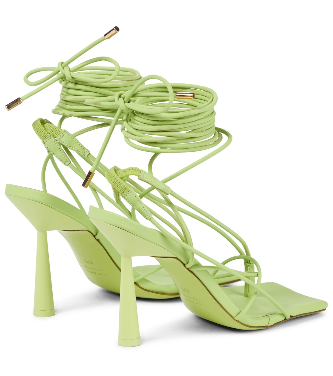Сандалии из искусственной кожи Rosie 6 Gia Borghini, Apple Green — фото 3