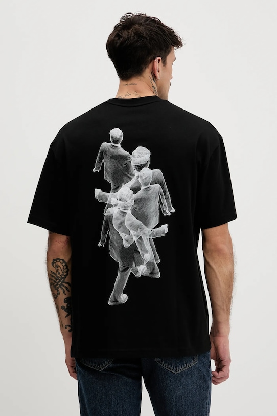 

Хлопковая футболка Hugo, черный