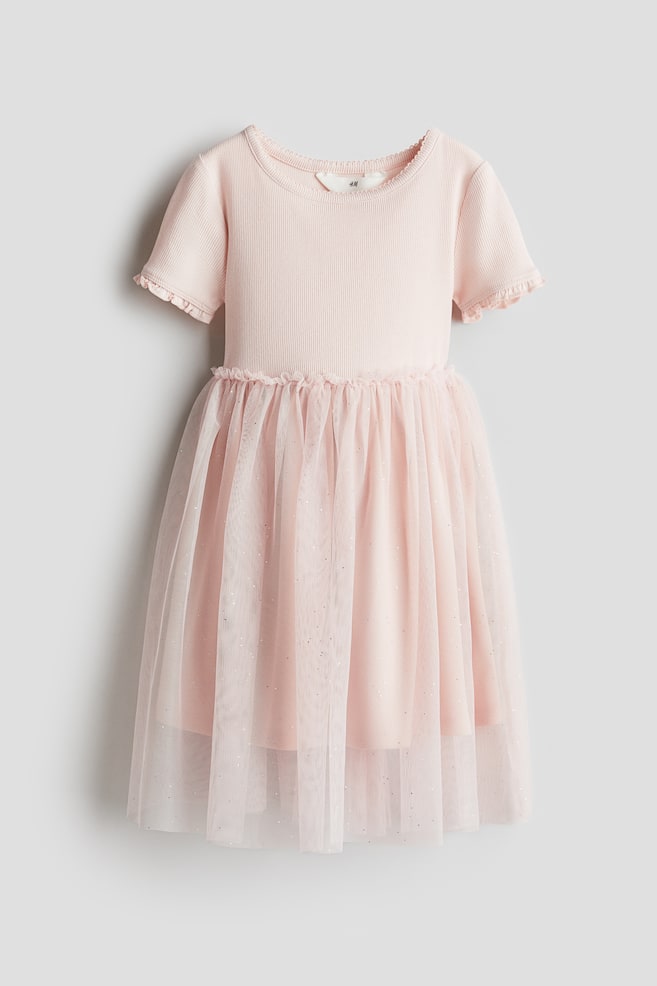 

Платье с юбкой из тюля H&M, розовый