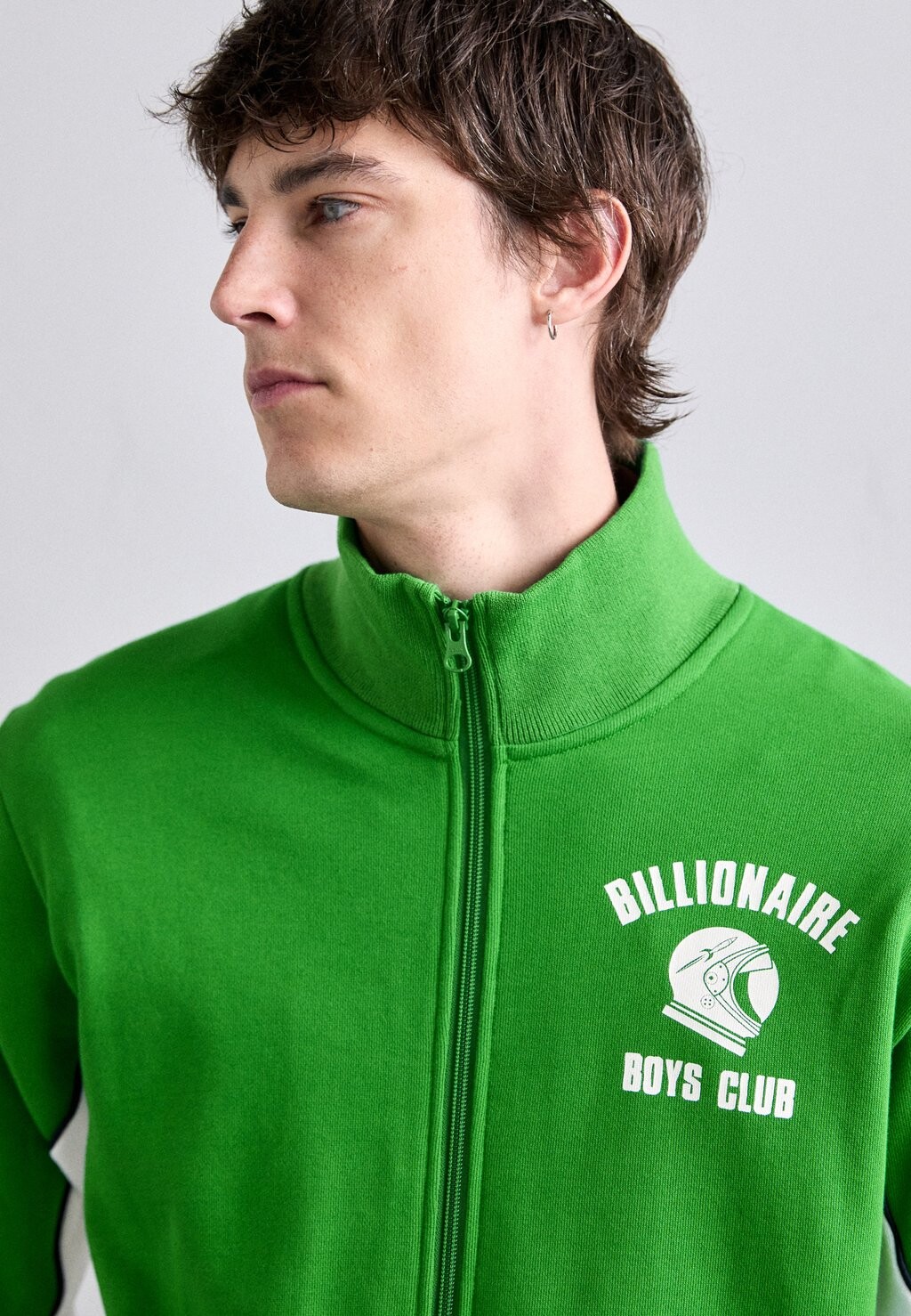 

Толстовка на молнии PANELLED TRACK Billionaire Boys Club, зеленый