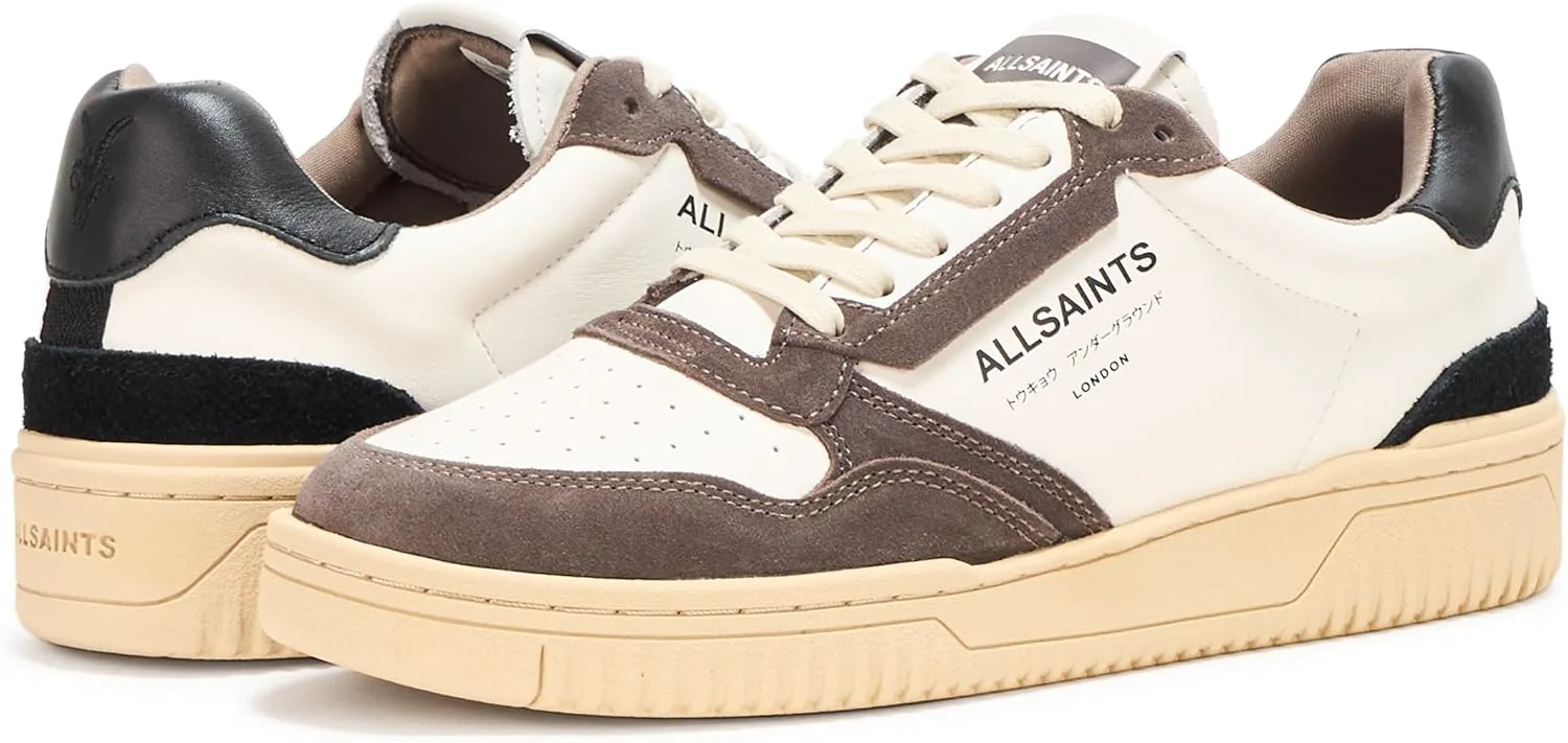 Мужские кеды AllSaints Regan Low Top, белый/серый/черный — фото 3