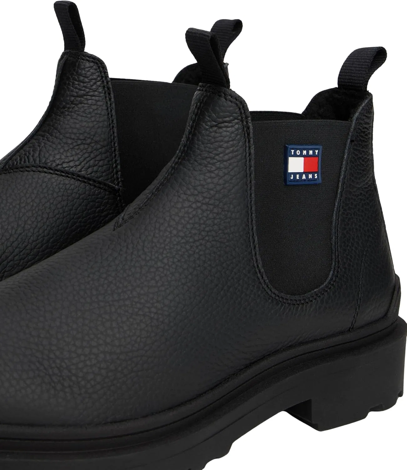 Мужские низкие кожаные ботинки Tommy Jeans TJM Chelsea Leather Wl Em0em01670, Black — фото 4