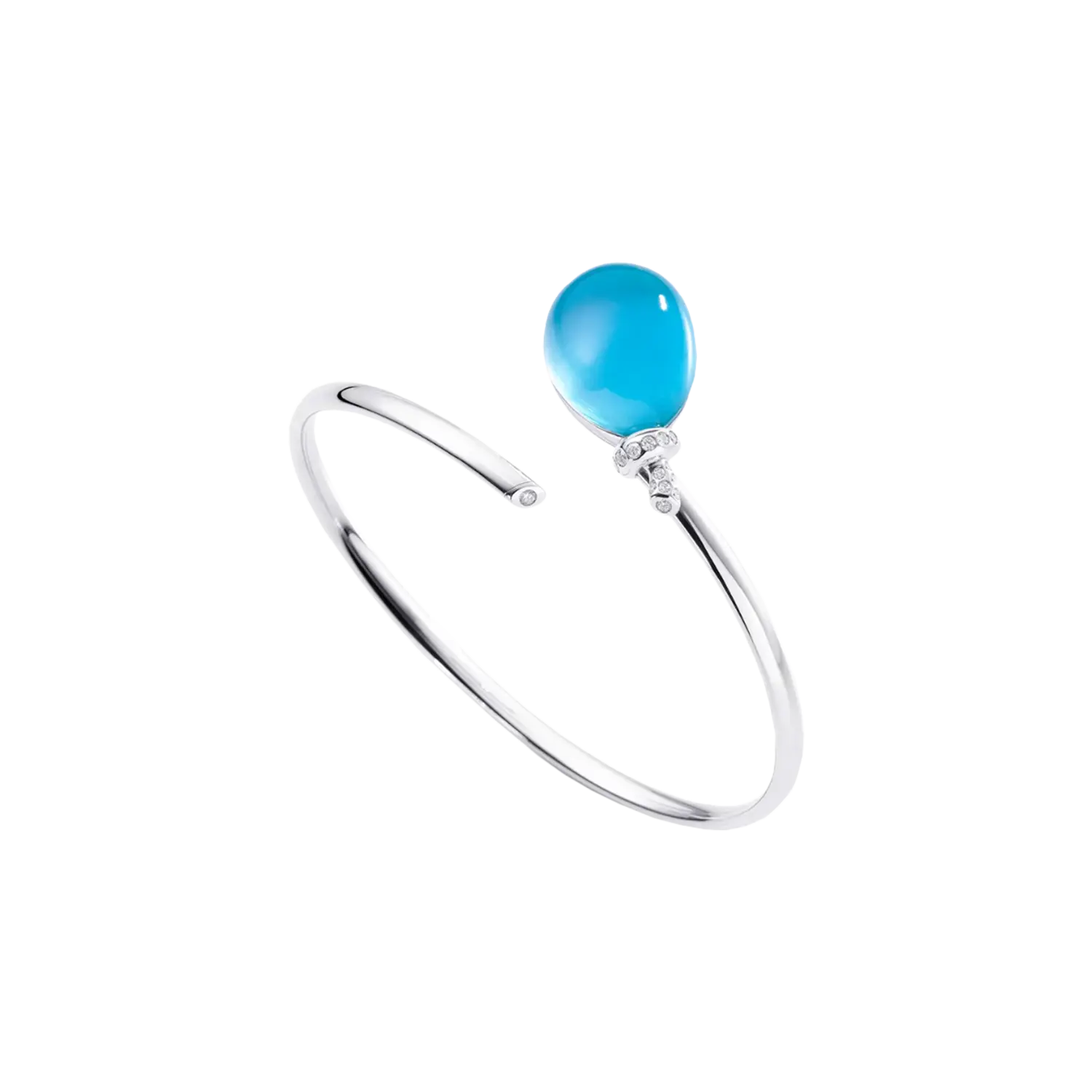 

Браслет Vhernier Balloon из белого золота с бриллиантами, бирюзой и горным хрусталем