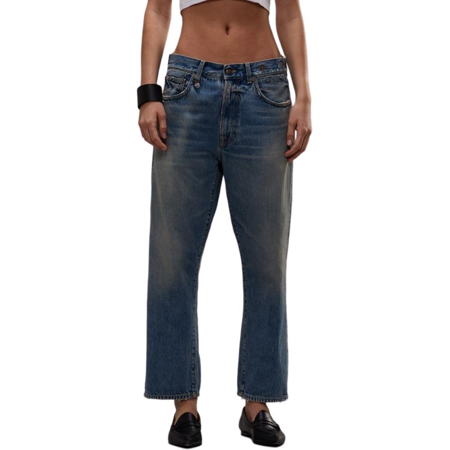 

R13 Женские джинсы Merlin Blue, средней прямой посадки