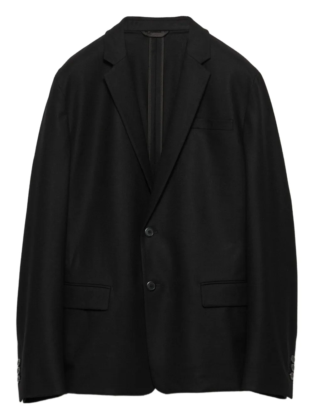 

Пиджак с заостренными лацканами Prada, черный