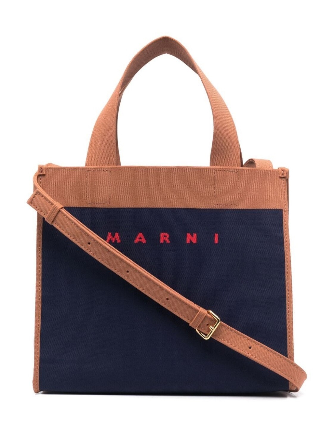

Marni сумка-тоут с логотипом, синий