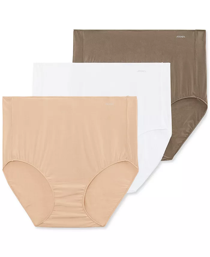 

Женские трусы No Panty Line Promise Tactel без швов, 3 шт., модель 1877 Jockey, коричневый
