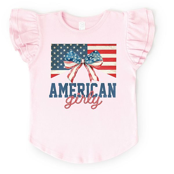 

Футболка American girly flag coquette с рукавами-крылышками The Juniper Shop, Ballerina