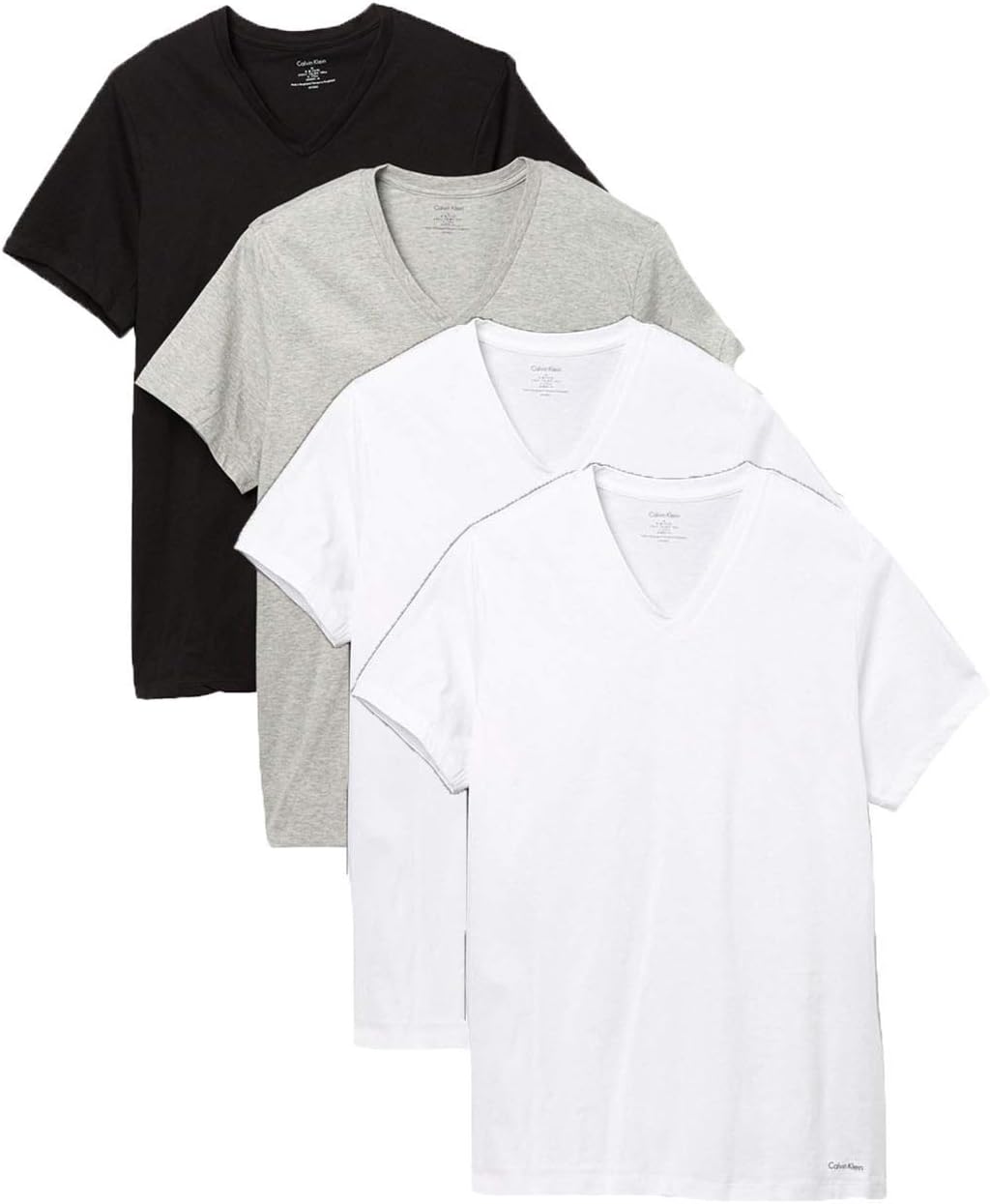 

Мужская хлопковая футболка Calvin Klein Classic Fit с коротким рукавом и V-образным вырезом, упаковка 4 шт., White, Белый, Мужская хлопковая футболка Calvin Klein Classic Fit с коротким рукавом и V-образным вырезом, упаковка 4 шт., White