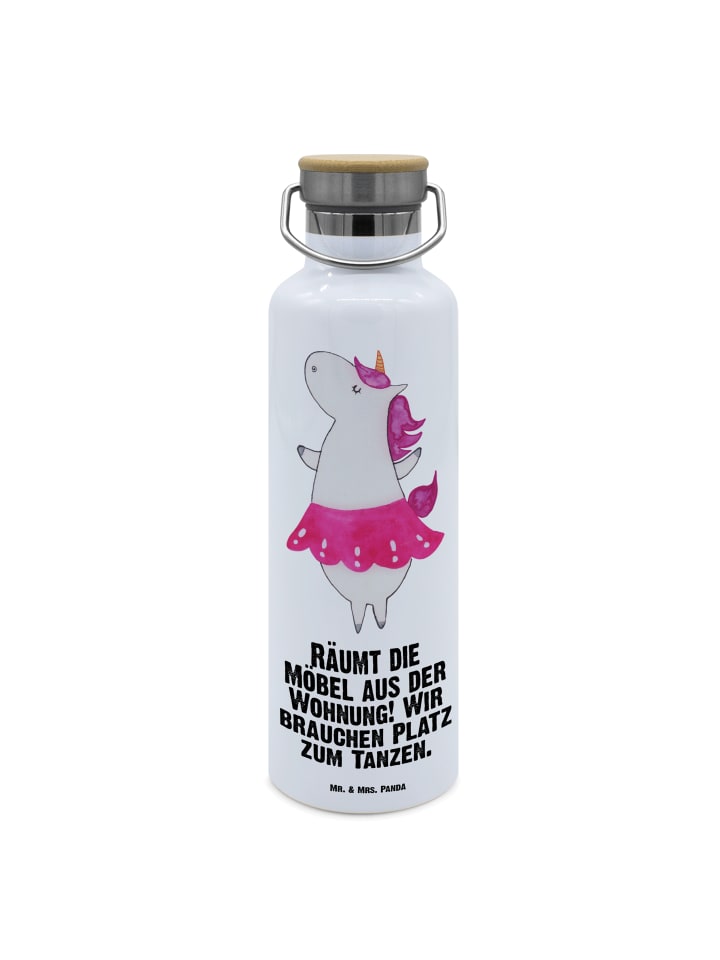 

Mr. & Mrs. Panda Бутылка для воды «Единорог-балерина» с надписью белого цвета