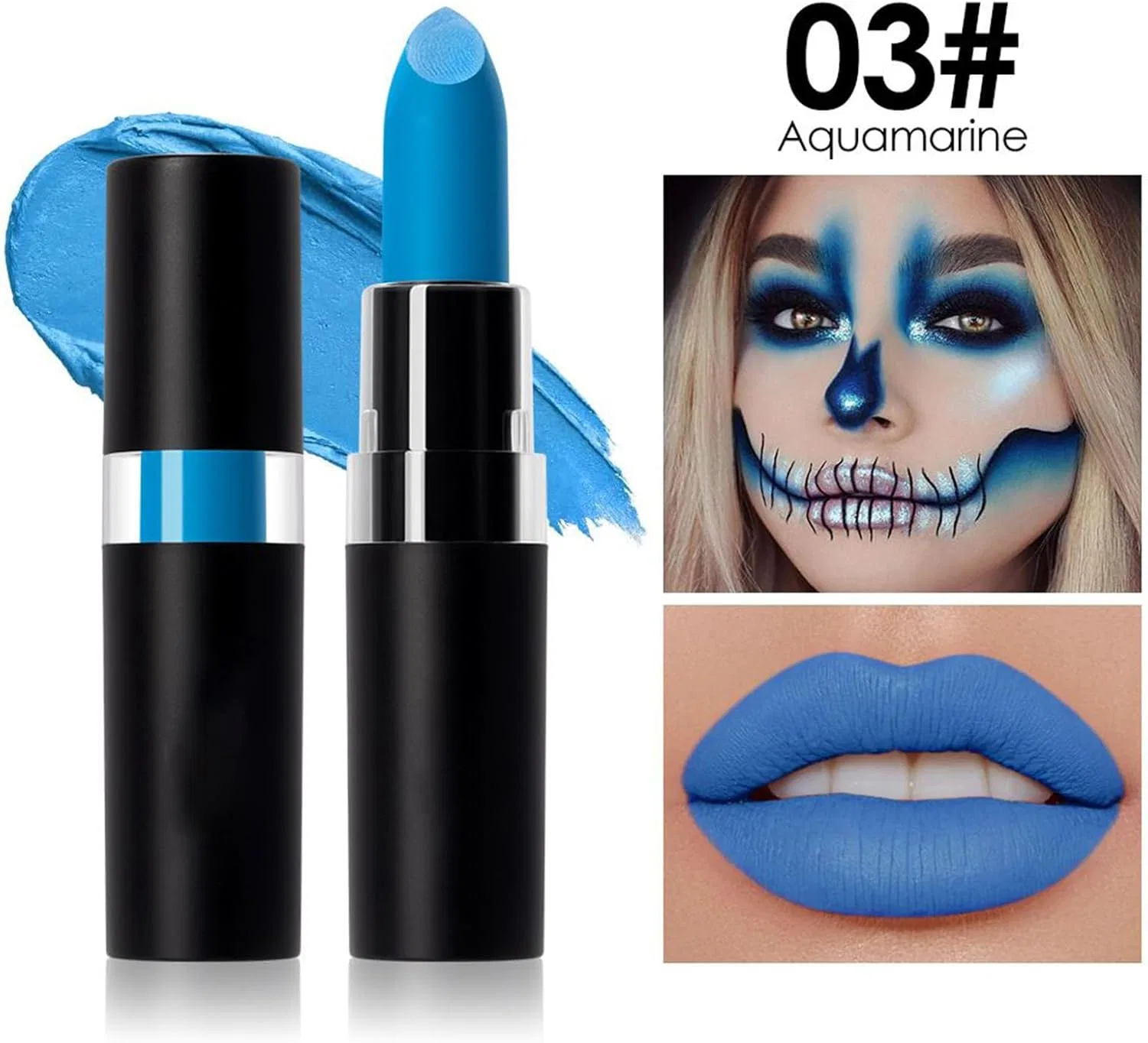 Губная помада Dark Black Lip Gloss, набор для косплея, матовый финиш — фото 4