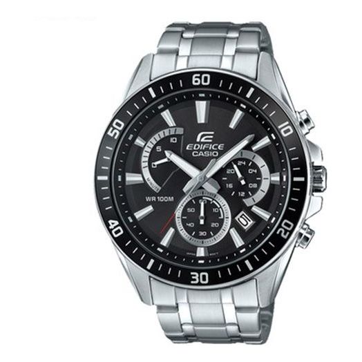 

Часы CASIO EDIFICE Waterproof Sports Stainless Steel Strap Mens Black Analog, черный