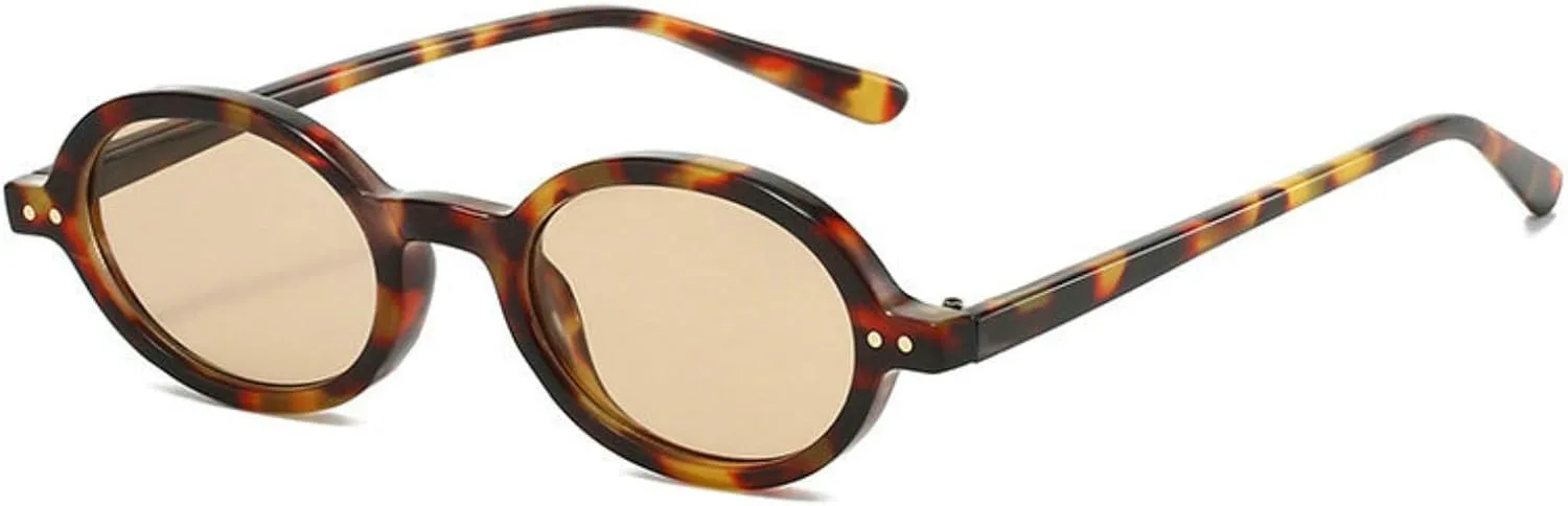 

Солнцезащитные очки Willochra Retro Small Oval для женщин и мужчин с заклепками, модные очки в стиле панк с градиентным переходом, защита от УФ-излучения UV400, C6
