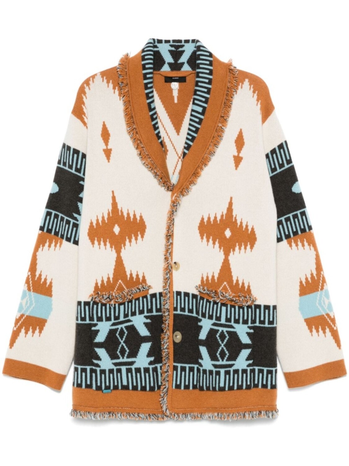 

Alanui кардиган Icon Jacquard, оранжевый