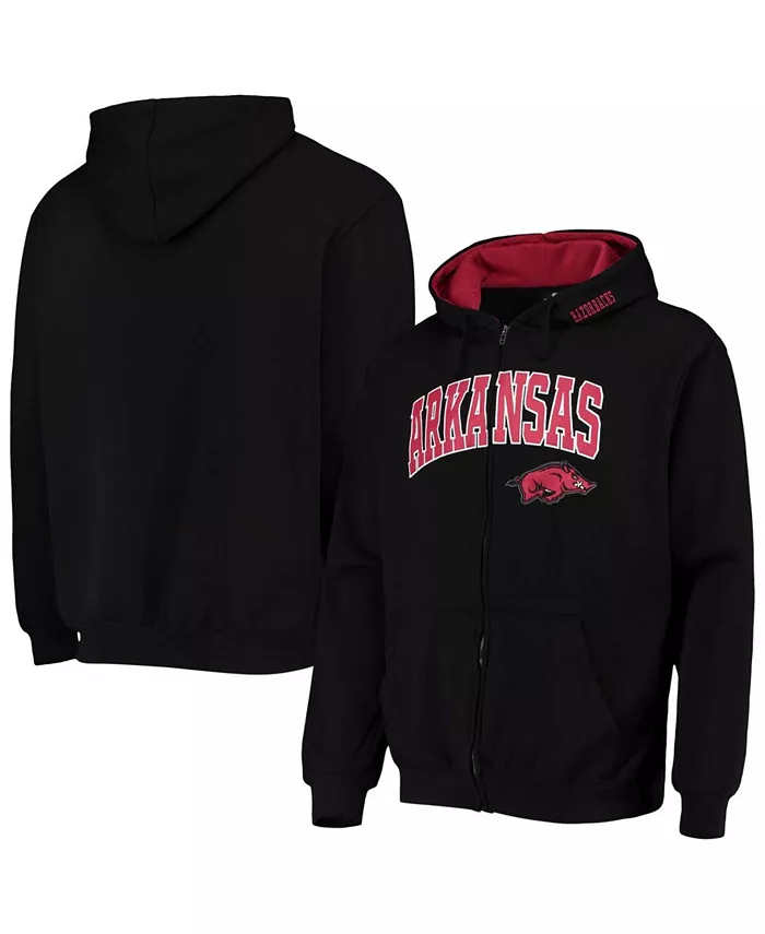 

Мужская толстовка Arkansas Razorbacks Arch Logo 3.0 с молнией Colosseum, черный