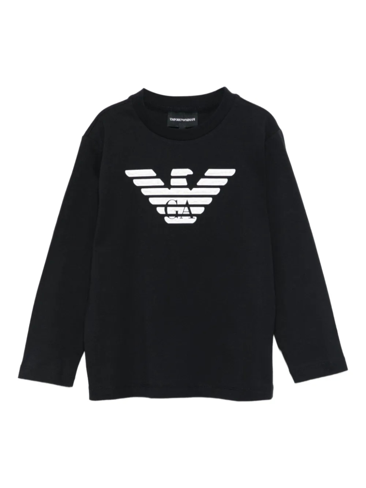

Толстовка с длинными рукавами и принтом логотипа Emporio Armani Kids Eagle, синий