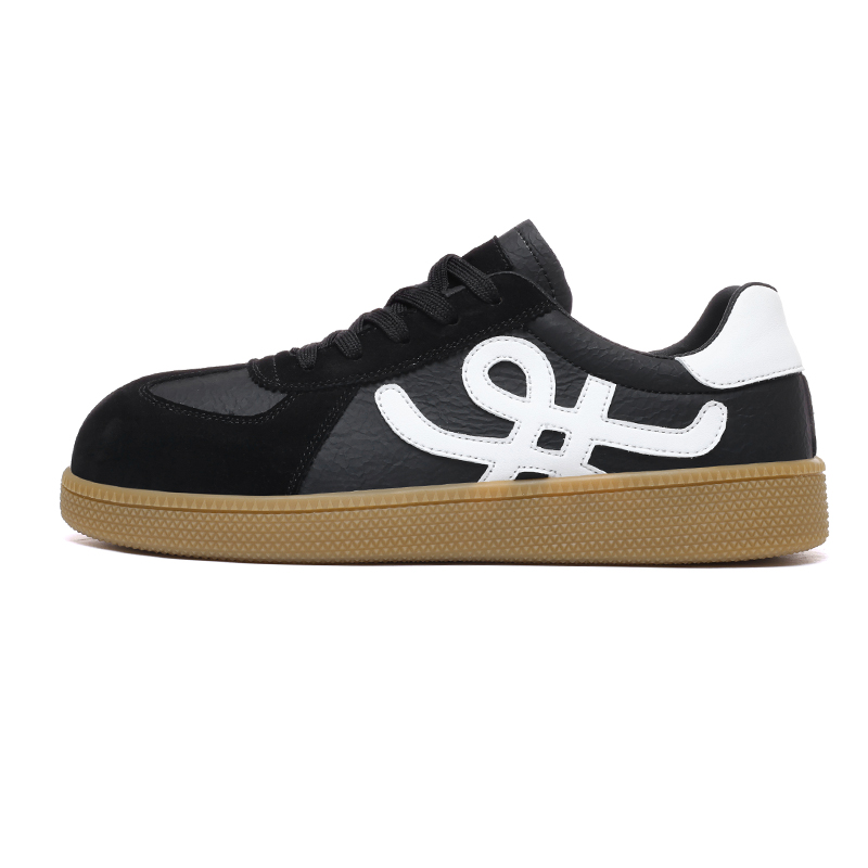 

SUPEREDGE Мужские противоскользящие и износостойкие низкие скейтерские кроссовки Beige Black, цвет Beige Black