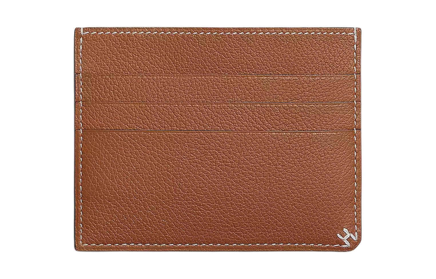 

Кожаный картхолдер Evercolor Женский 37 Золотой Золотисто-коричневый HERMES