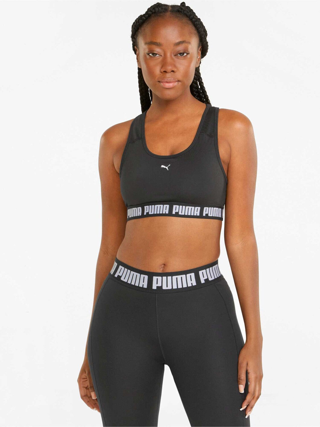 

Спортивный бюстгальтер Puma Mid Impact Strong, черный