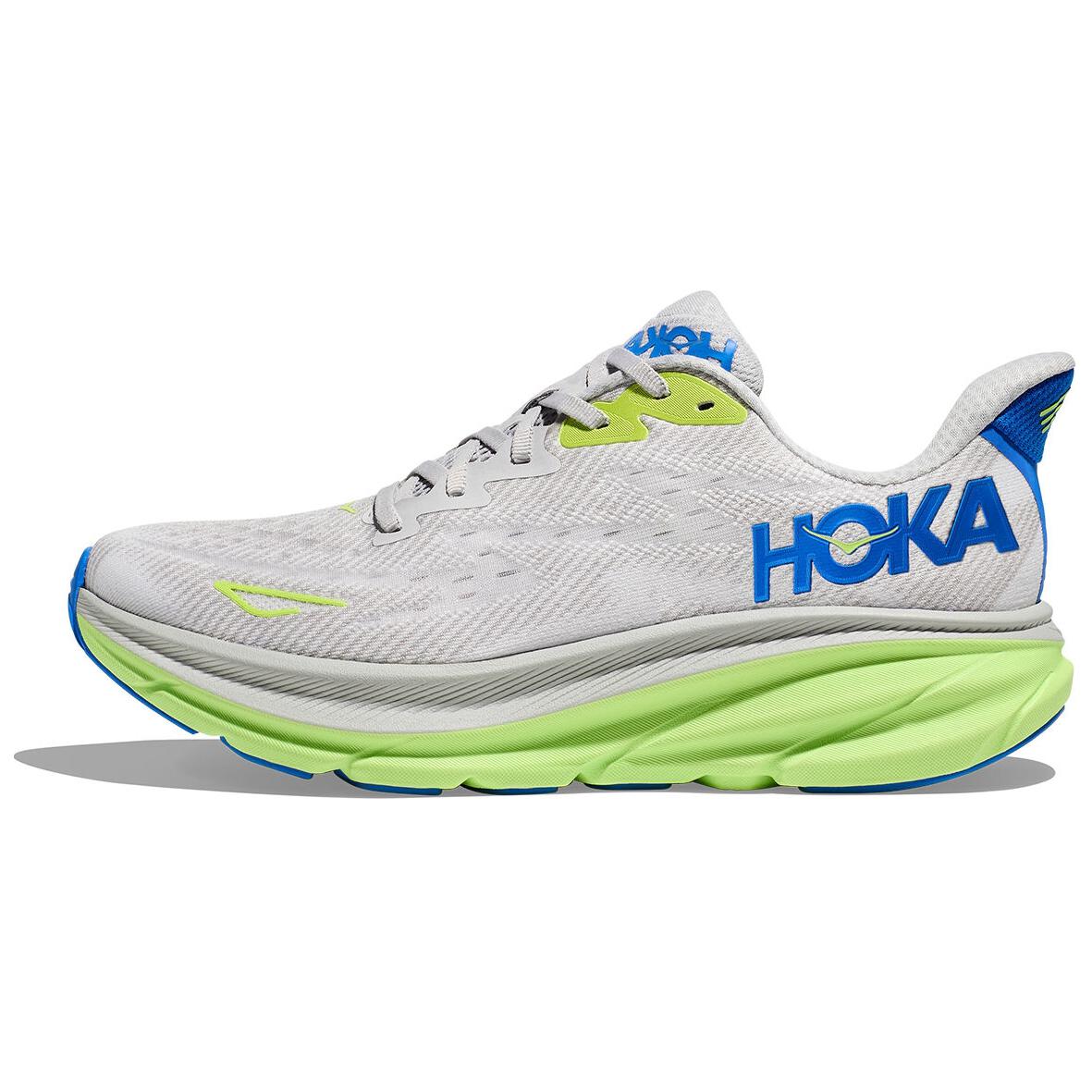 

Clifton 9 Stardust Electric Cobalt HOKA ONE ONE, серо-голубой
