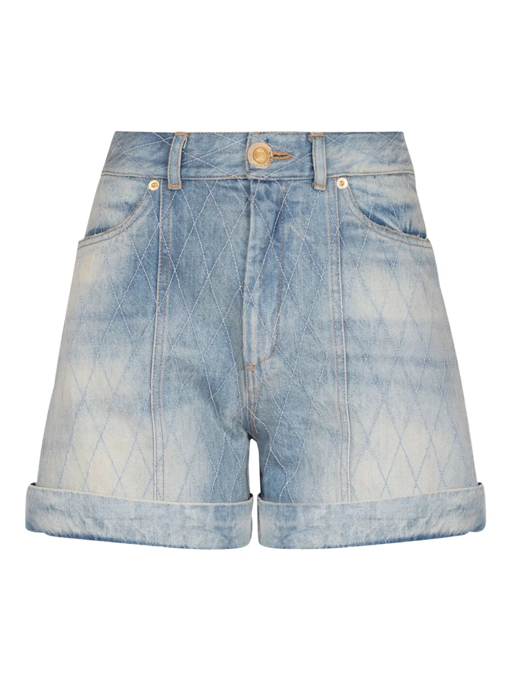 

Джинсовые шорты BALMAIN, синий