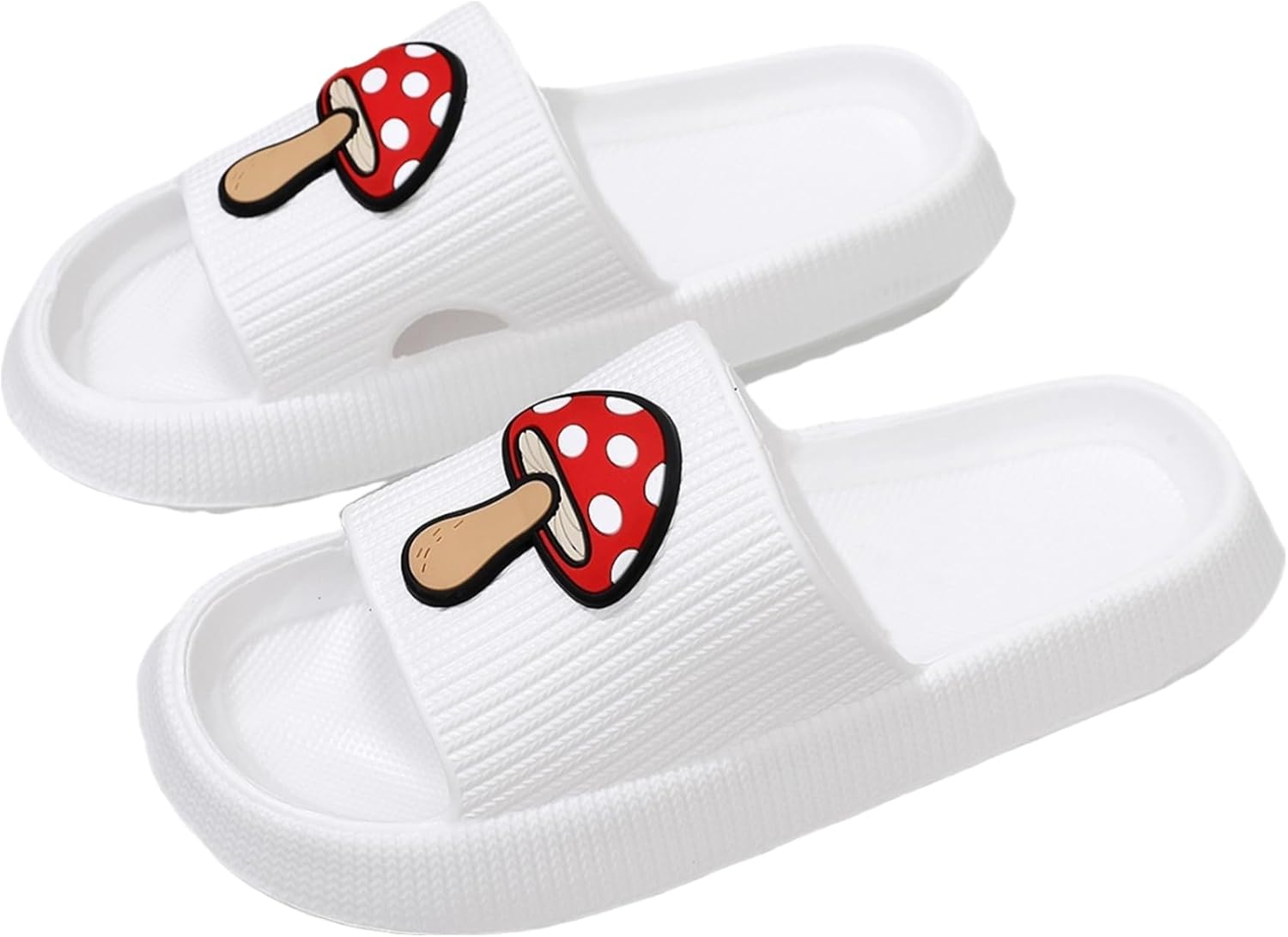 

LNERIP Evil Eye Cloud Тапочки для женщин и мужчин, подушечки-сланцы, легкие и мягкие, шлепанцы для ванной, сада, на платформе, супер массажные домашние шлепанцы для дома и улицы, белый