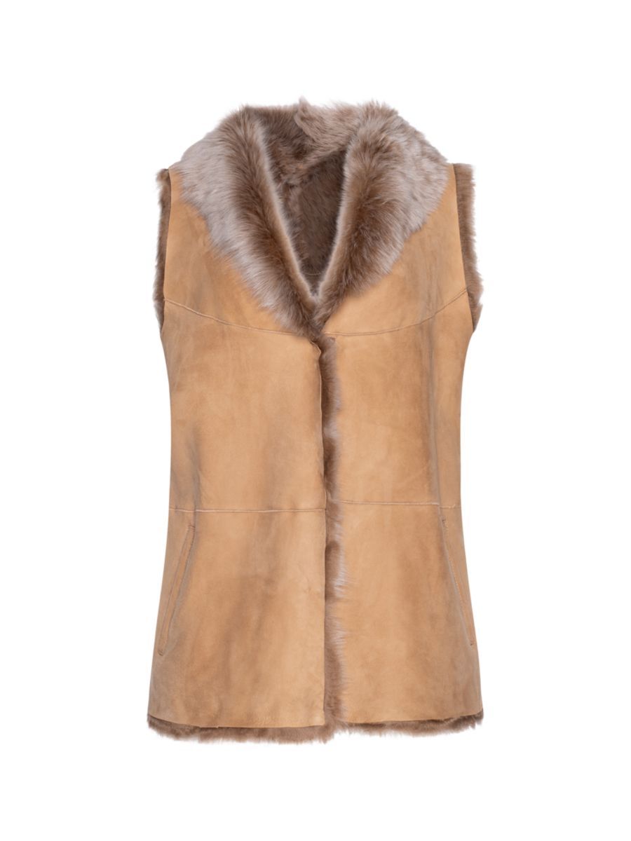 

Жилет из овчины Toscana Made For Generations WOLFIE FURS, кэмел