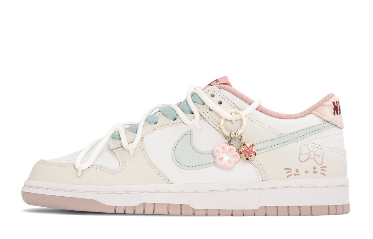 

Nike Dunk Pink Velvet низкие детские скейтбордские кроссовки blue white подростковые