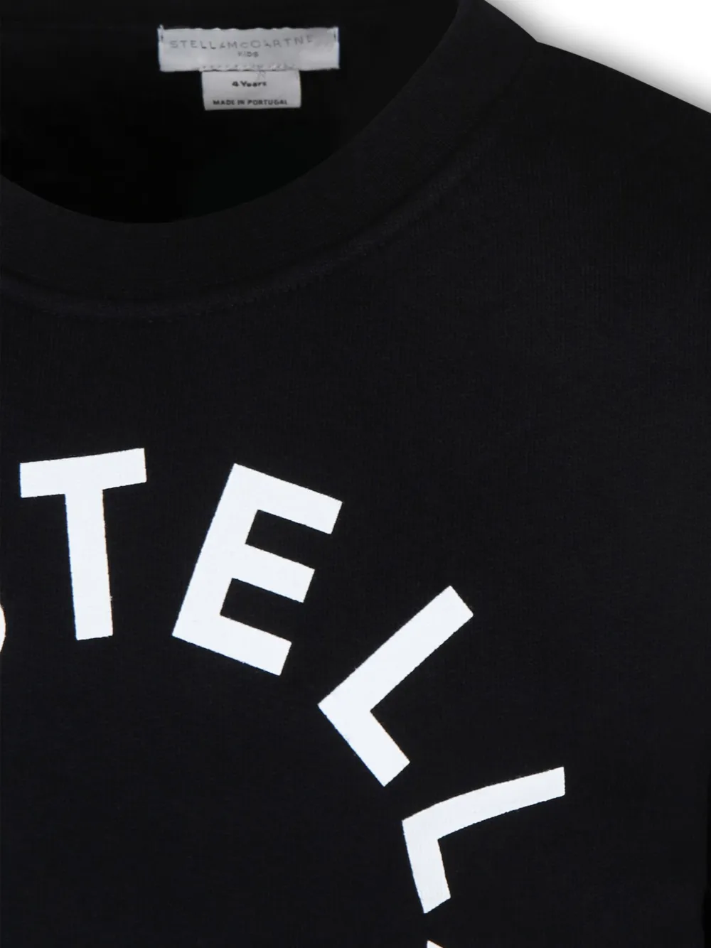 Толстовка из органического хлопка с логотипом Stella McCartney Kids, черный — фото 3