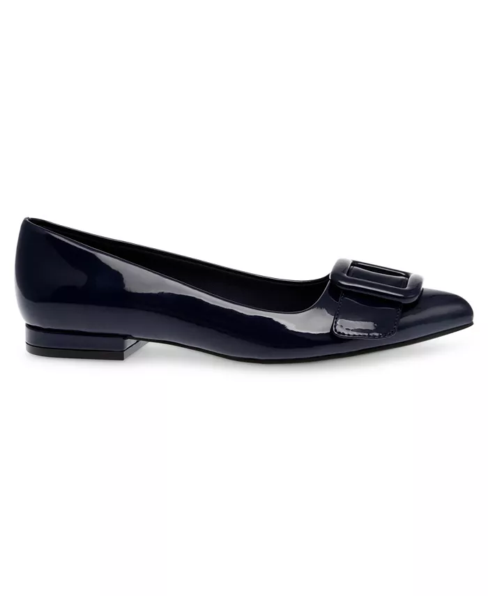 Женские балетки Kalea с заостренным носком и пряжкой Anne Klein, синий — фото 2