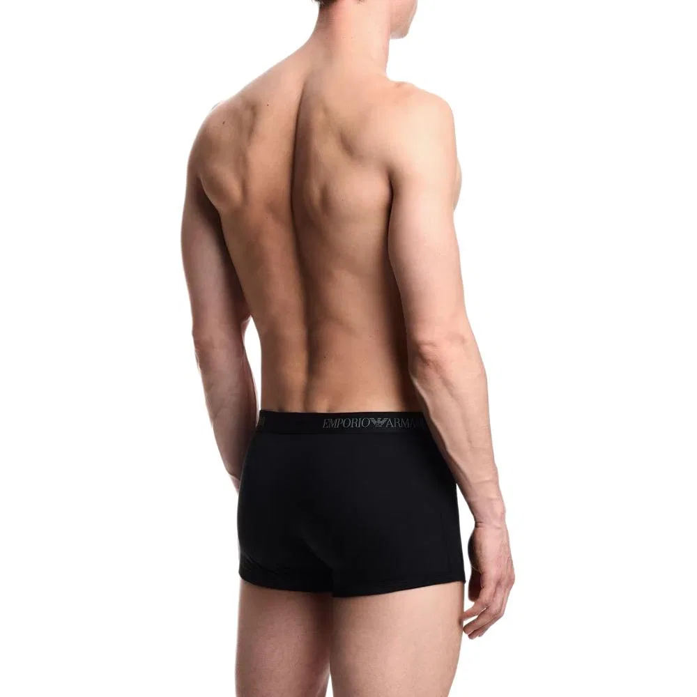 Боксеры EMPORIO ARMANI из хлопка, 3 шт (серый+черный+черный) — фото 3
