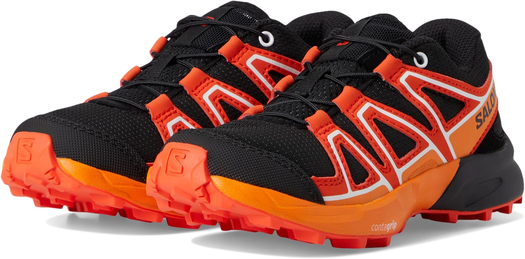 

Кроссовки Salomon Kids Speedcross, цвет Black/Cherry Tomato/Turmeric