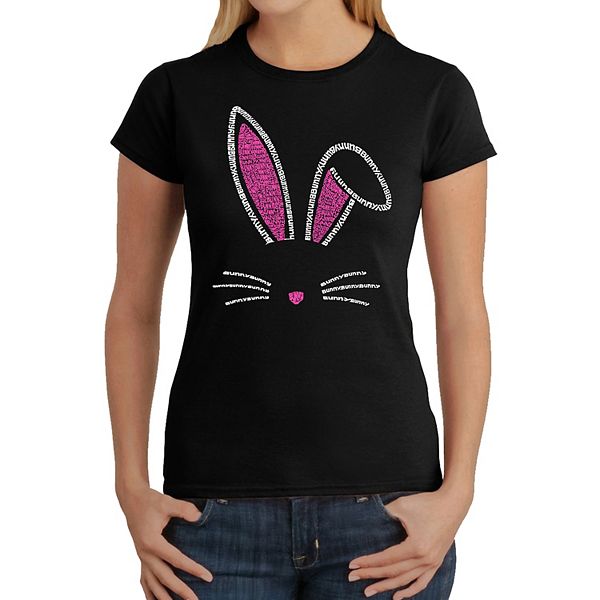 

Футболка с принтом Bunny ears La Pop Art, Black, Черный, Футболка с принтом Bunny ears La Pop Art, Black